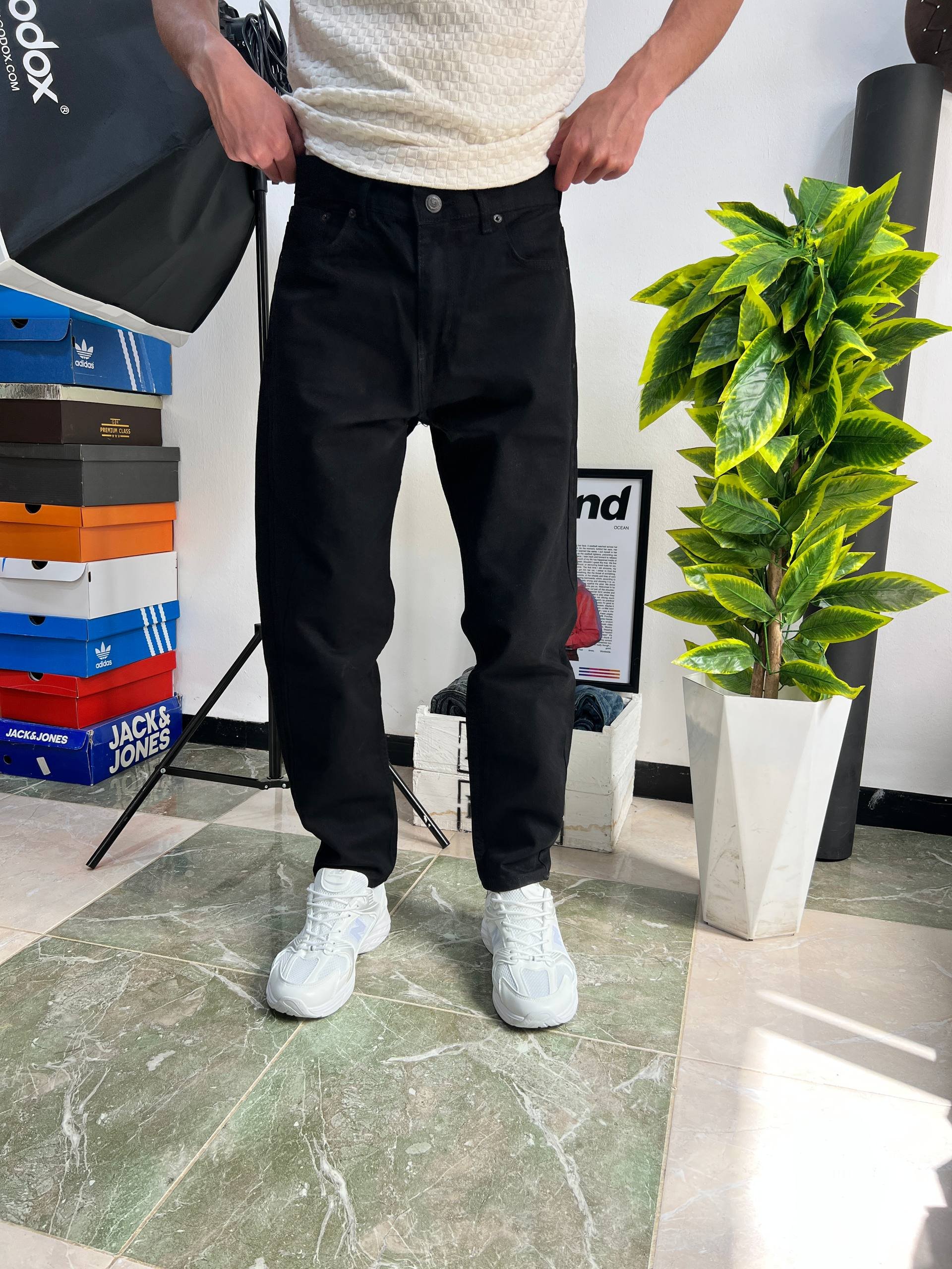 Boyfriend jeans black