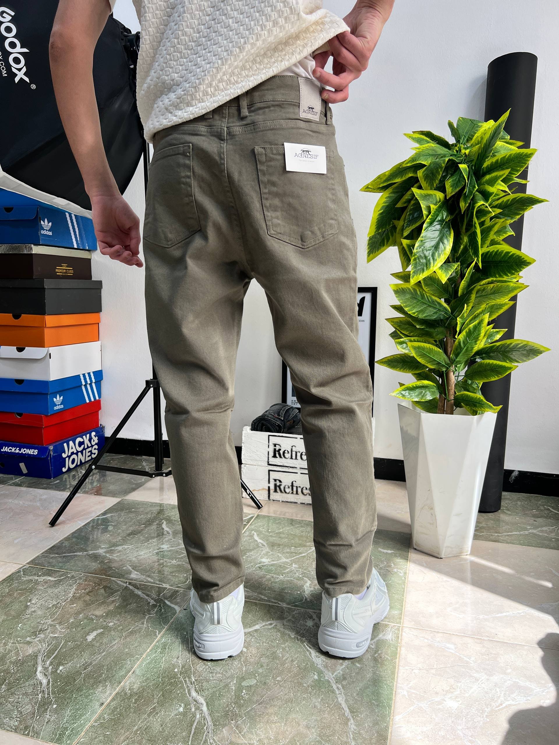 Boyfriend jeans Matcha