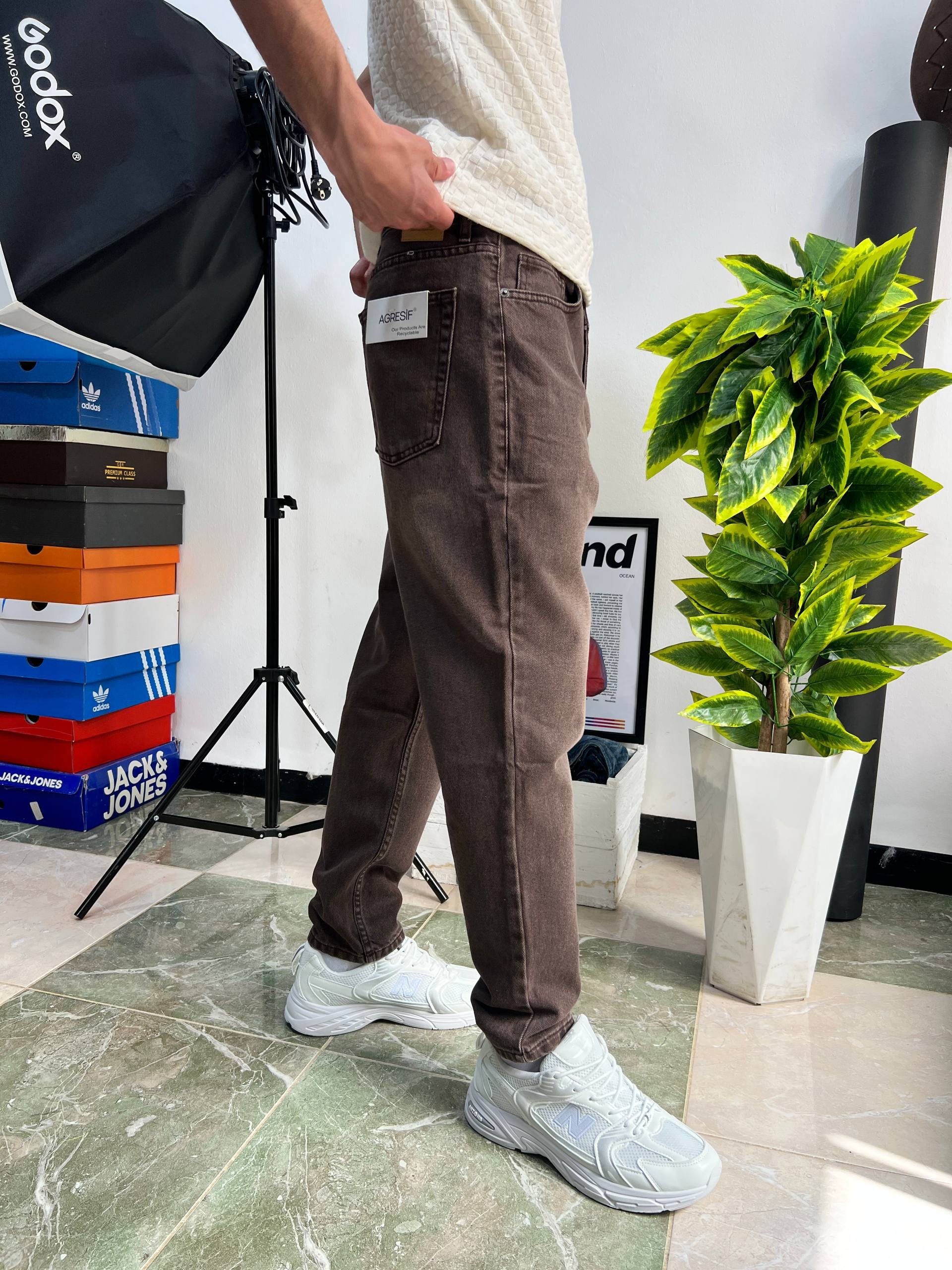 Boyfriend jeans chocolate